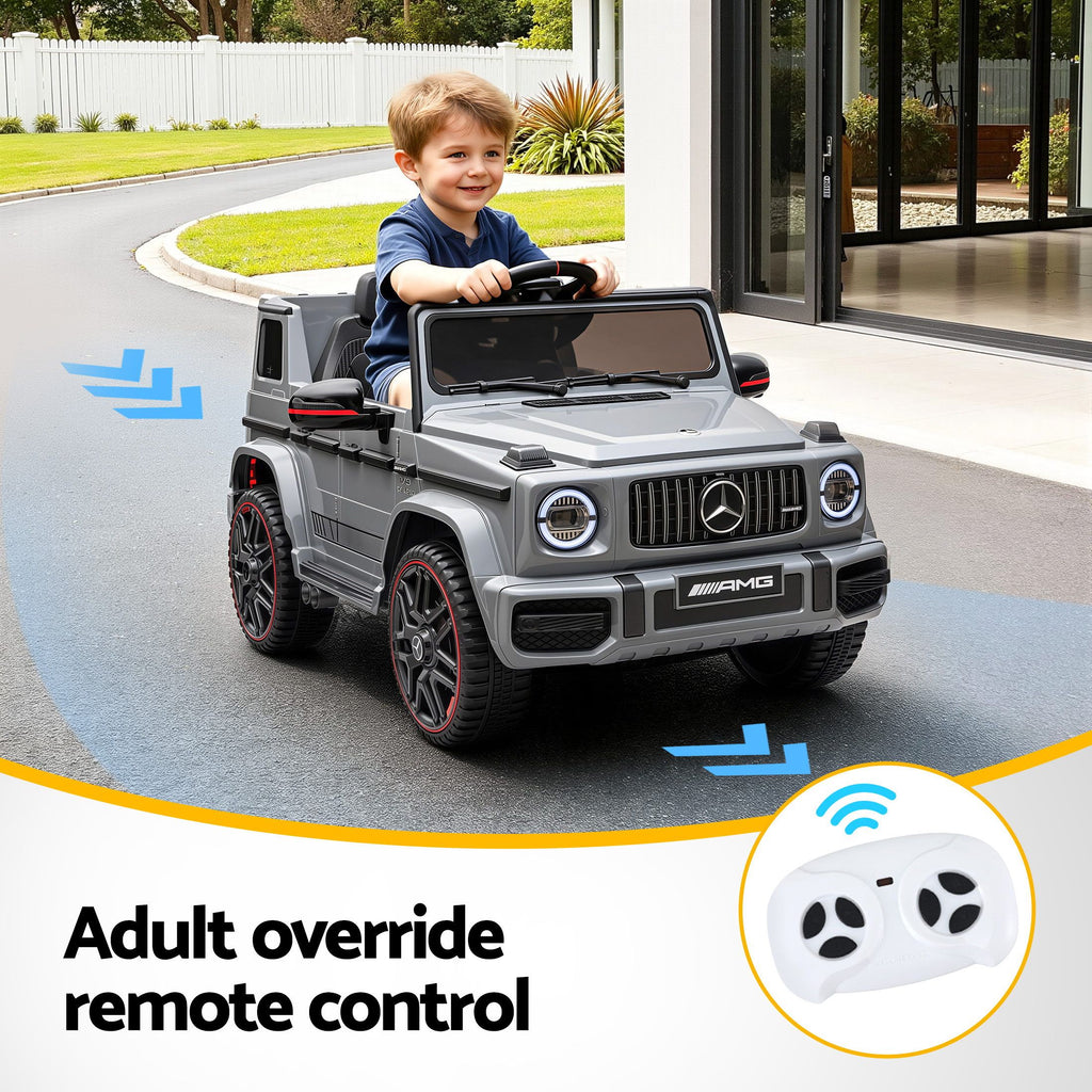 Kids Electric Ride On Car G63 Toy Cars Remote Control Grey