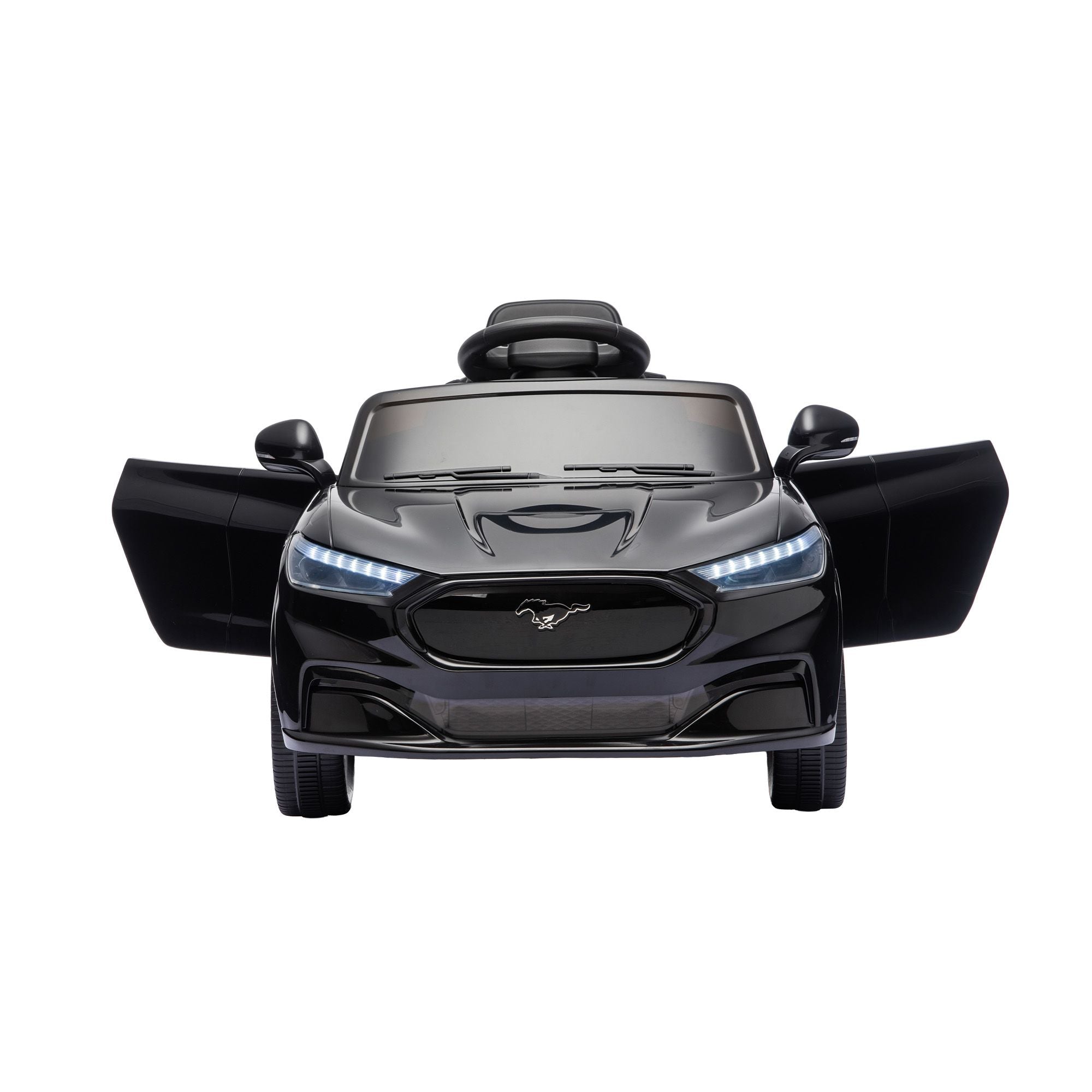 Kids Ride On Car 12V Licensed Ford Electric Toy with Remote Control Horn Music 97x61cm Black