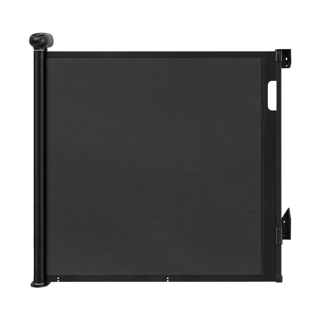 Keezi Retractable Gate Baby Gate Pet Safety Fence Extends up to 140cm Black