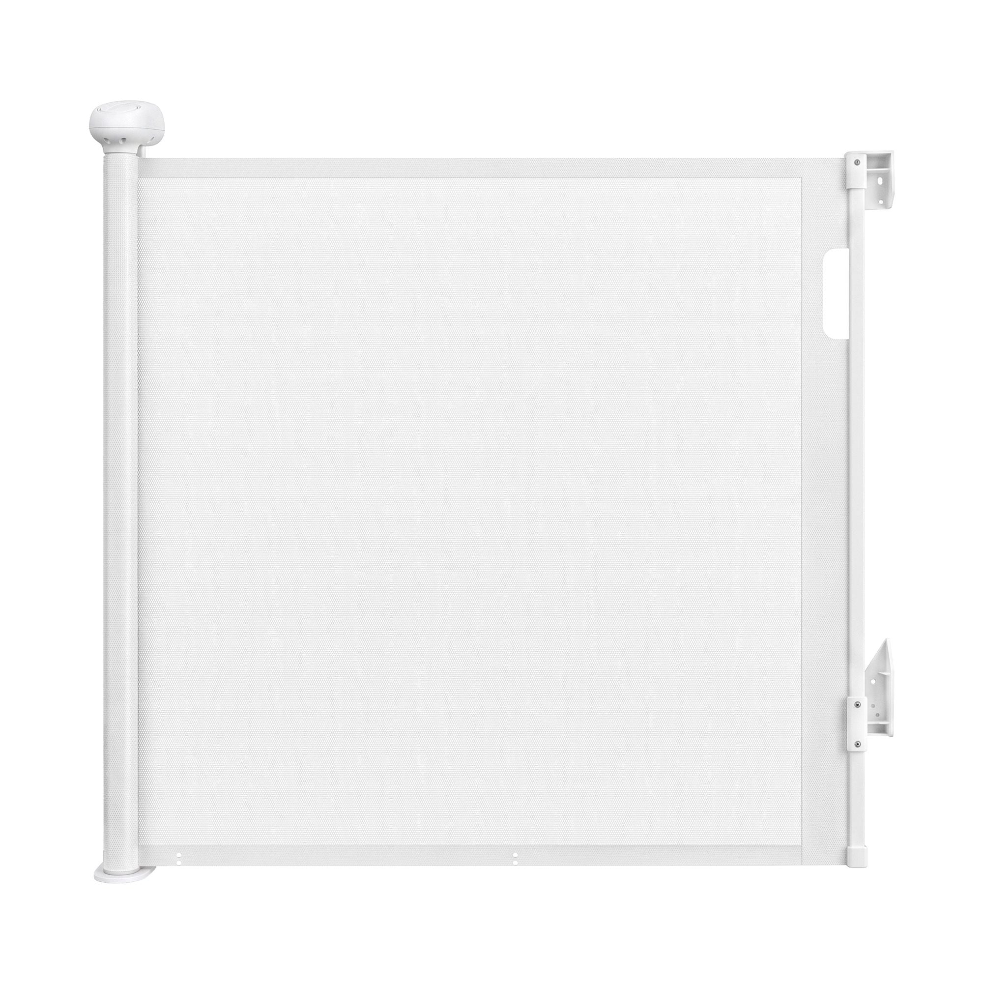Keezi Retractable Gate Baby Gate Pet Safety Fence Extends up to 140cm White