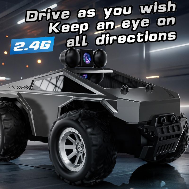 KF29 FPV remote control truck, camera remote control car, 1:28 scale RC truck, app controlled RC car, 2.4GHz dual-speed RC vehicle, alloy body remote control truck, adjustable lights RC toy, anti-interference remote control truck, gift for boys, gift for