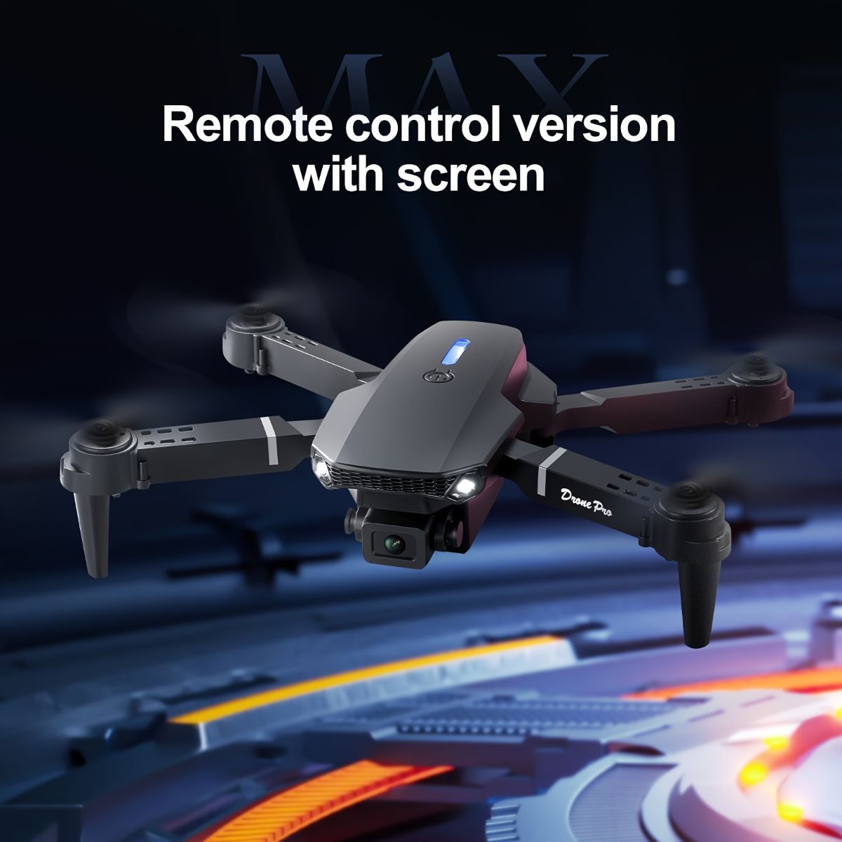 S2 MAX drone, dual-camera drone, upgraded remote control, ESC camera, long-lasting battery, 360° intelligent infrared flight, flying toy, drone gift, beginner drone, FPV drone - Black - Size Two batteries