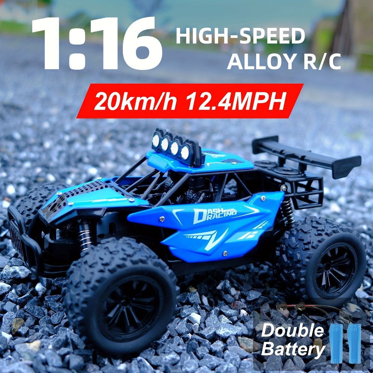 1:16 metal RC car, high-speed drifting, off-road racing car, boys toy car, 2.4GHz remote control, outdoor play toy, drift car, remote control car for kids, Australian toy - Black - Size variable speed