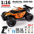 1:16 metal RC car, high-speed drifting, off-road racing car, boys toy car, 2.4GHz remote control, outdoor play toy, drift car, remote control car for kids, Australian toy - Orange - Size variable speed