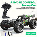 2.4G remote control car, high-speed off-road car, remote control toy for kids, four-wheel drive car, RC car with lights, outdoor toy Australia, gift for kids - Black - Size Dual-batteries