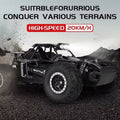 All terrain electric toy car, 1:16 scale model car, 2.4GHz R / C off-road car, top speed of 20 km / h, with headlights and shock absorbers, suitable for birthday gifts for boys over 3 years old