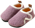 Children's Cotton Slippers, Non-Slip Warm House Slippers with Soft Lining for Indoor Winter Wear, Size 30/31, Inner Length 17.5 cm, Purple