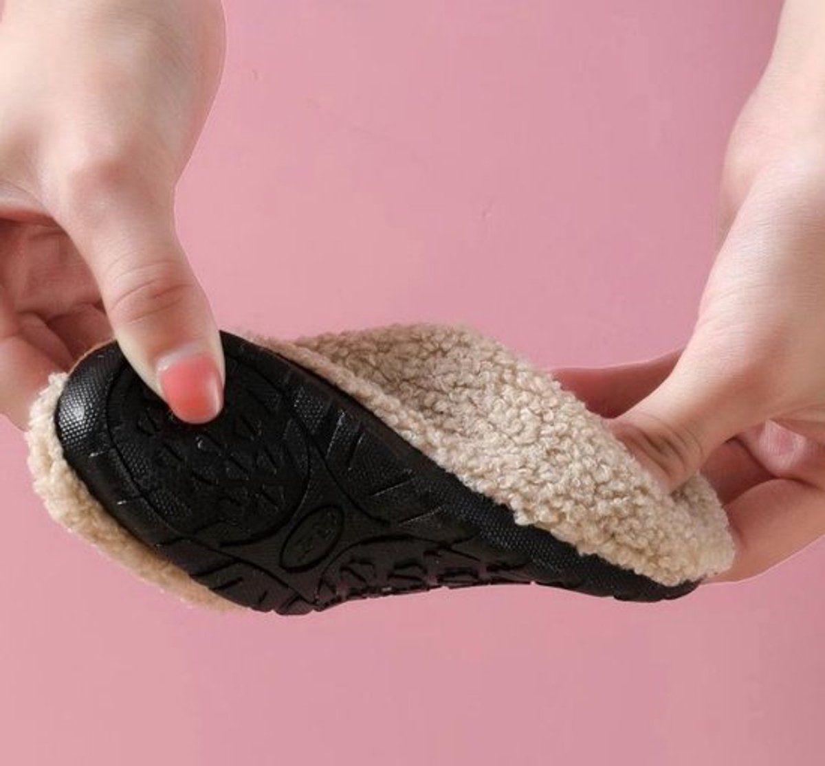 Children's Cotton Slippers, Non-Slip Warm House Slippers with Soft Lining for Indoor Winter Wear, Size 30/31, Inner Length 17.5 cm, Purple