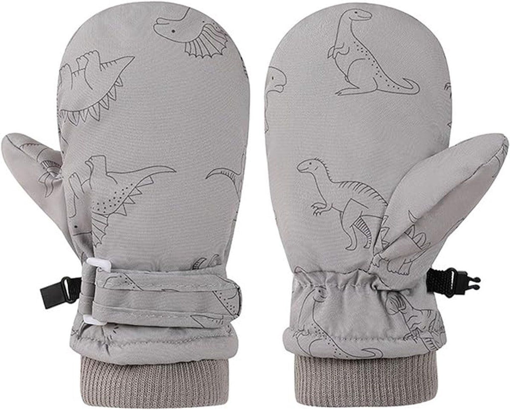 Gloves, Winter gloves, Children's gloves, Toddler snow gloves, Waterproof winter gloves, for Cold Weather, Travel and Daily Winter Wear, Grey