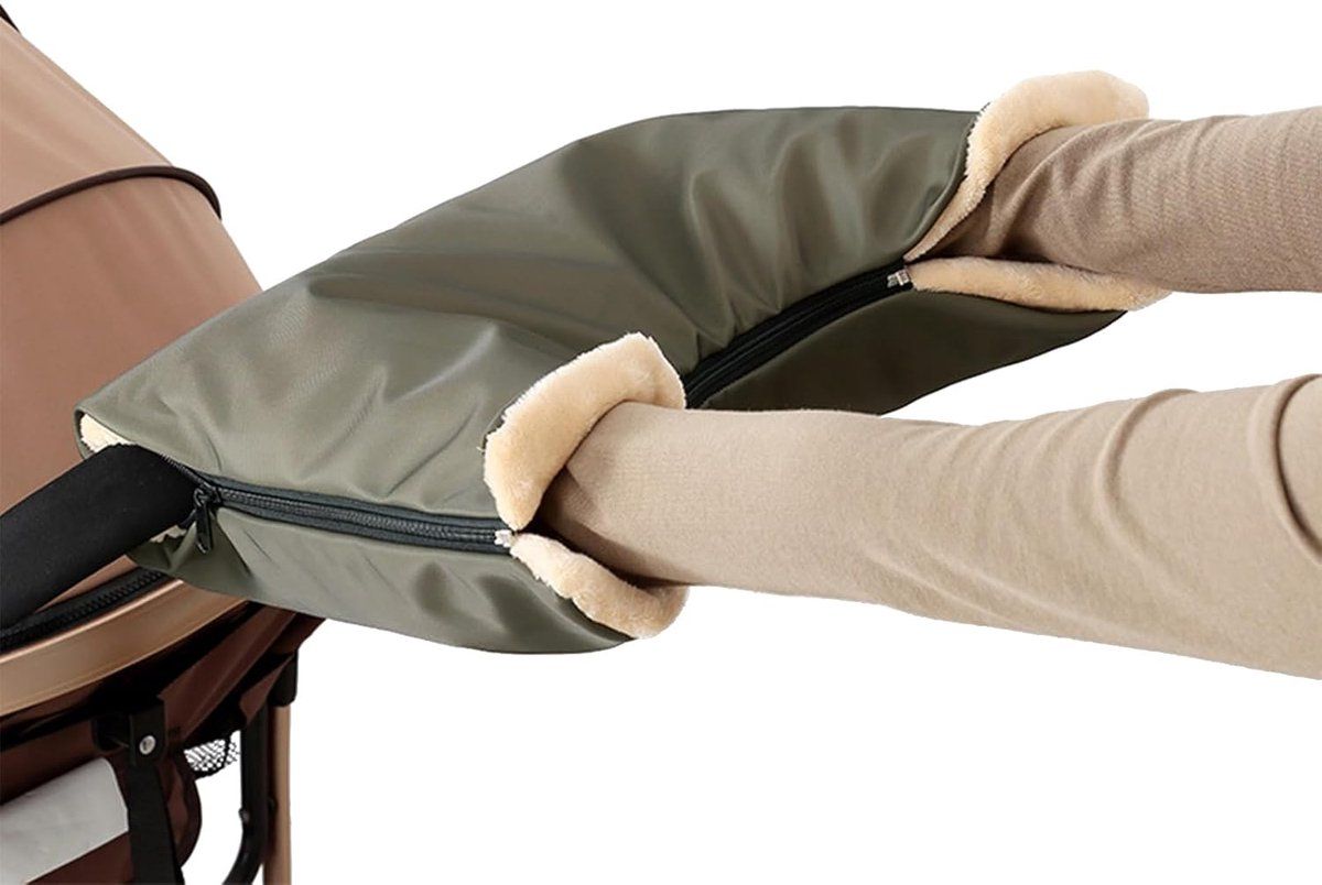 Waterproof Hand Muff for Stroller and Buggy, Warm Universal Hand Warmers for Winter, for Winter Riding, Commuting and Outdoor Scooter Use