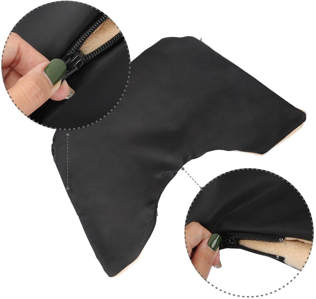 Universal Stroller Mittens, Waterproof Stroller Mittens, Warm Mittens with Fleece Lined, Winter Mittens for Stroller Handles, Black