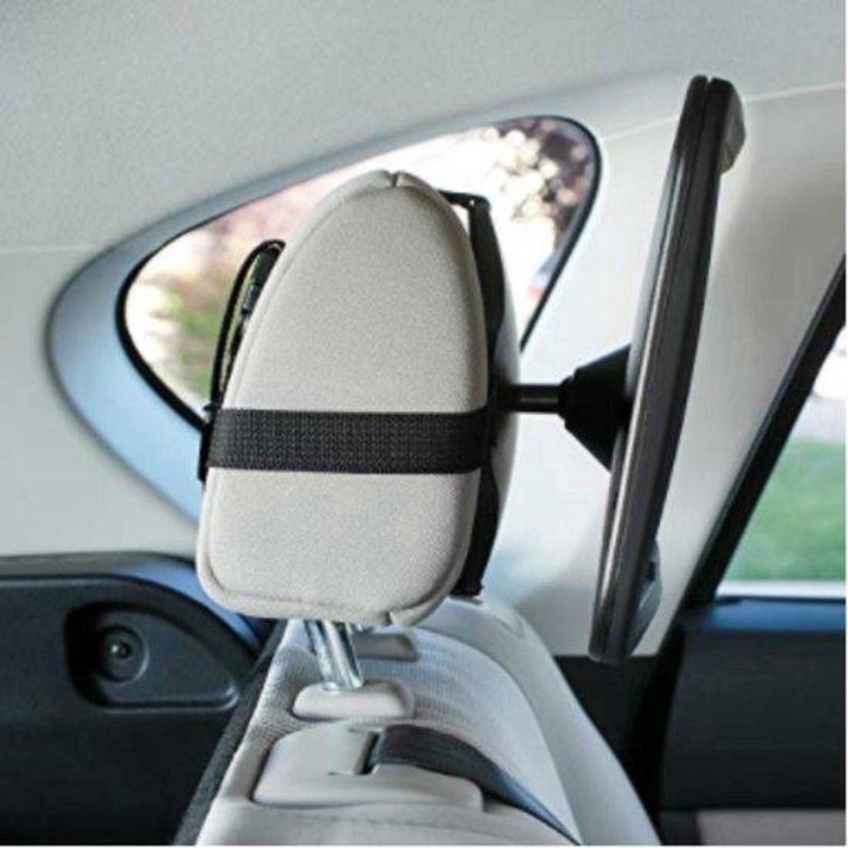 Compatible Backseat Mirror for Baby & Child - Car Accessories - Shatterproof - Black A3 Adjustable Monitor, Made of Plastic