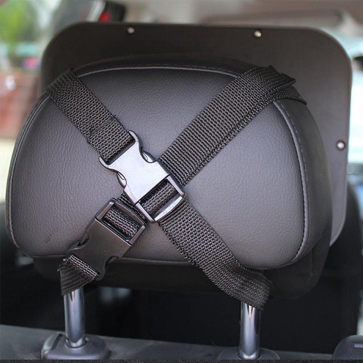 Compatible Backseat Mirror for Baby & Child - Car Accessories - Shatterproof - Black A3 Adjustable Monitor, Made of Plastic