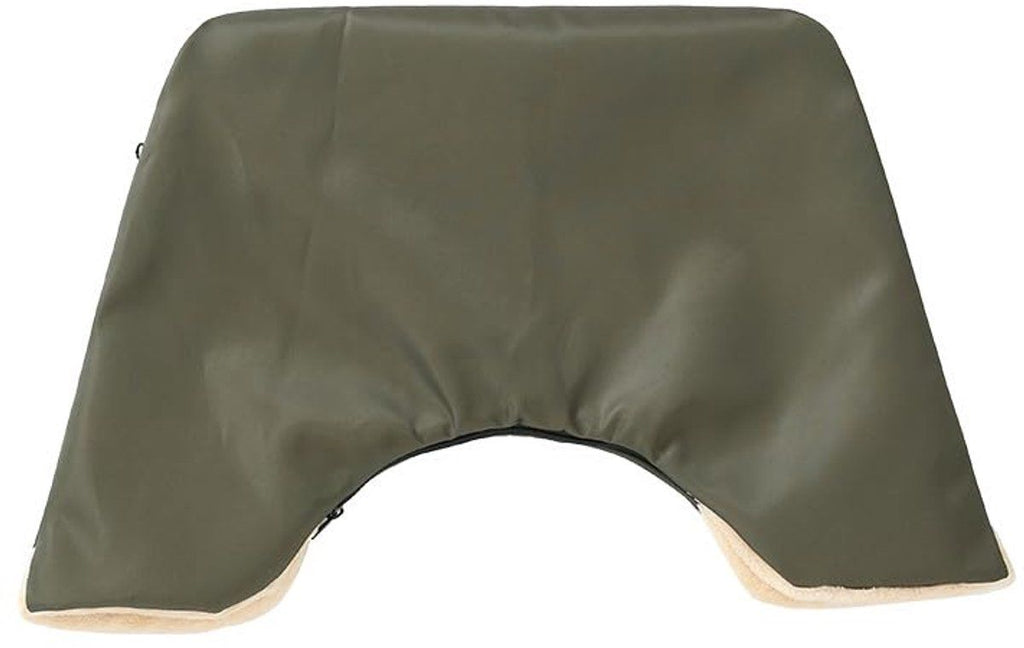 Stroller hand warmer, stroller gloves, Hand warmer for stroller, with 3 side zippers, windproof and rainproof, 40 x 22 cm, Army Green