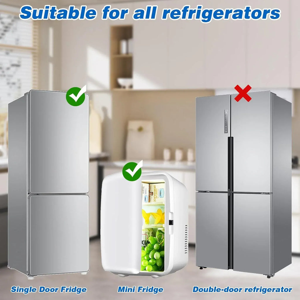 Refrigerator Door Lock 2 Pack, Freezer Latches for Upright Freezers and Fridges, Baby Safety Lock for Kids, White