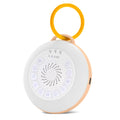 Sound Machine & Night Light - White Noise Machine with Battery Operated Night Light for Baby Nursery - Features 26 Sleep Sounds & 7 Light Colors - Baby Essentials（orange）