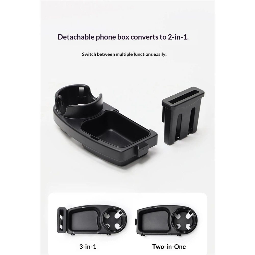 Universal Stroller Snack Tray, 3 in 1 Stroller Cup Holder with Phone Holder and Silicone Flexible Arms Grip,  (Snack Tray)