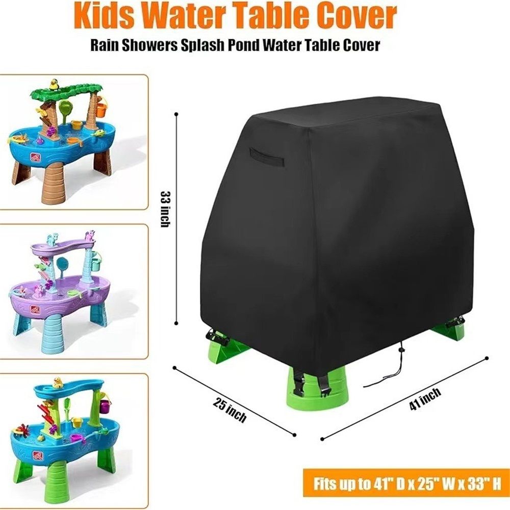 Kids Water Table Cover Fit Rain Showers Splash Pond Water Table,Waterproof Dust Proof Anti-UV Outdoor Toys Cover-Cover（Only dust cover）