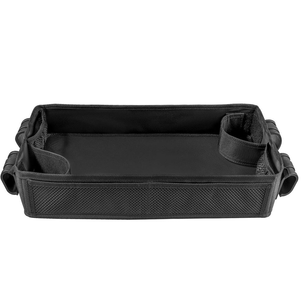 Stroller Snack Tray Compatible with Wagon - Upgraded with Extra Thick Base, for Added Durability（black）