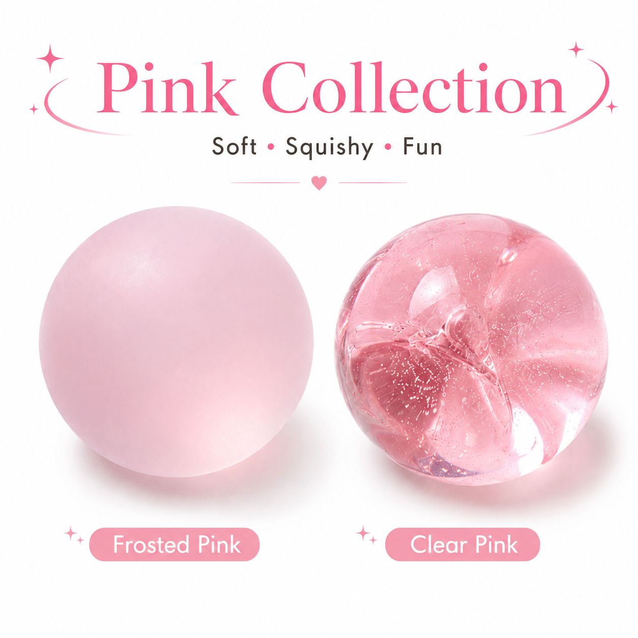 Frosted Green Coconut Oil Stress Ball, Slow Rising Non-Sticky Squishy Squeeze Ball, Soft Sensory Fidget Toy for Stress Relief, Relaxation and Focus