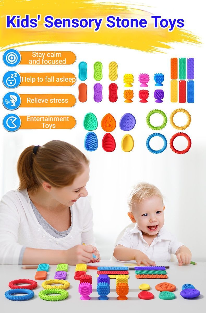 Sensory Play Mat - 4 Pack