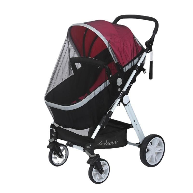Universal White Mosquito Net for Stroller, Insect Net Compatible with Most Brands