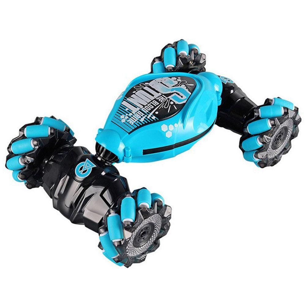 Remote Hand Control Watch Gesture Sensor Twist Car Toy USB charging Car Toy -Blue