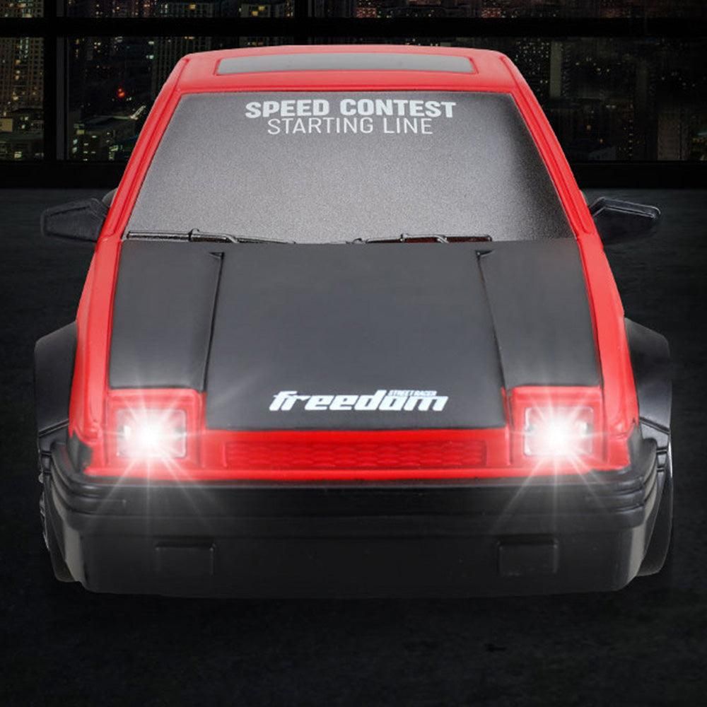 1/24 2.4GHz RC Drift Car 4WD High Speed Remote Control Racing Vehicle Red for 3 year old+