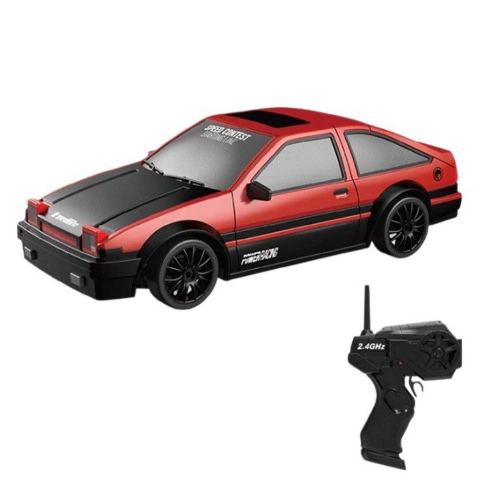 1/24 2.4GHz RC Drift Car 4WD High Speed Remote Control Racing Vehicle Red for 3 year old+