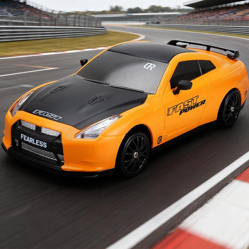 1/24 2.4GHz RC Drift Car 4WD High Speed Remote Control Racing Vehicle Orange for 3 year old+