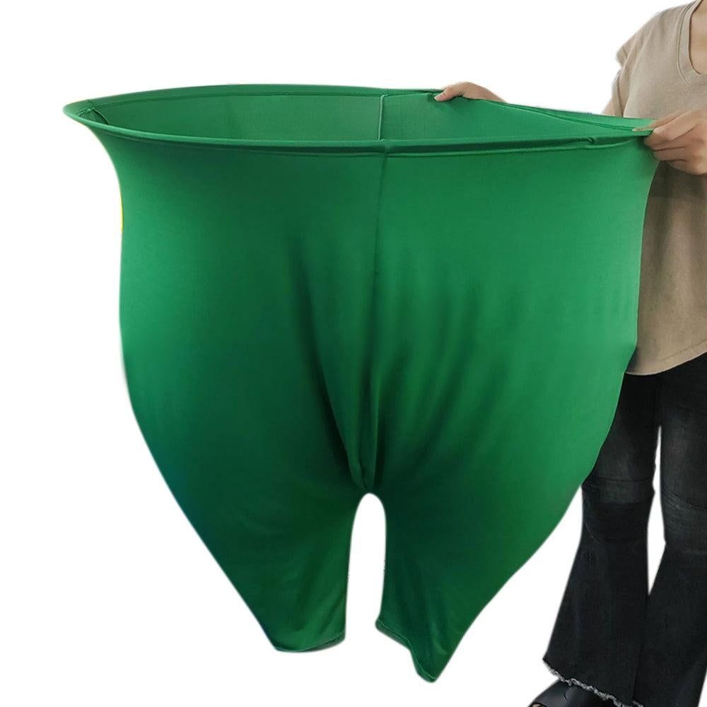 Granny Pants Yard Game Set with Giant Elastic Pants for Adult Outdoor Fun Green