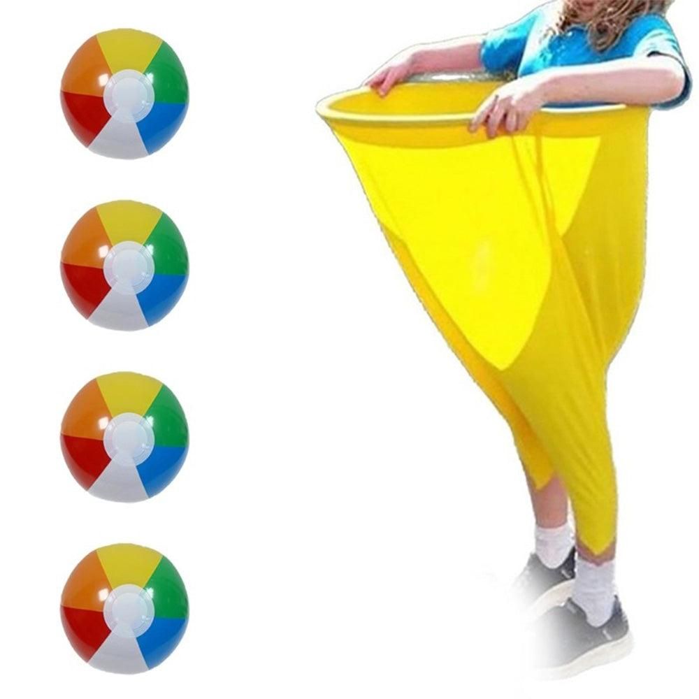 Granny Pants Yard Game Set with Giant Elastic Pants for Adult Outdoor Fun Green
