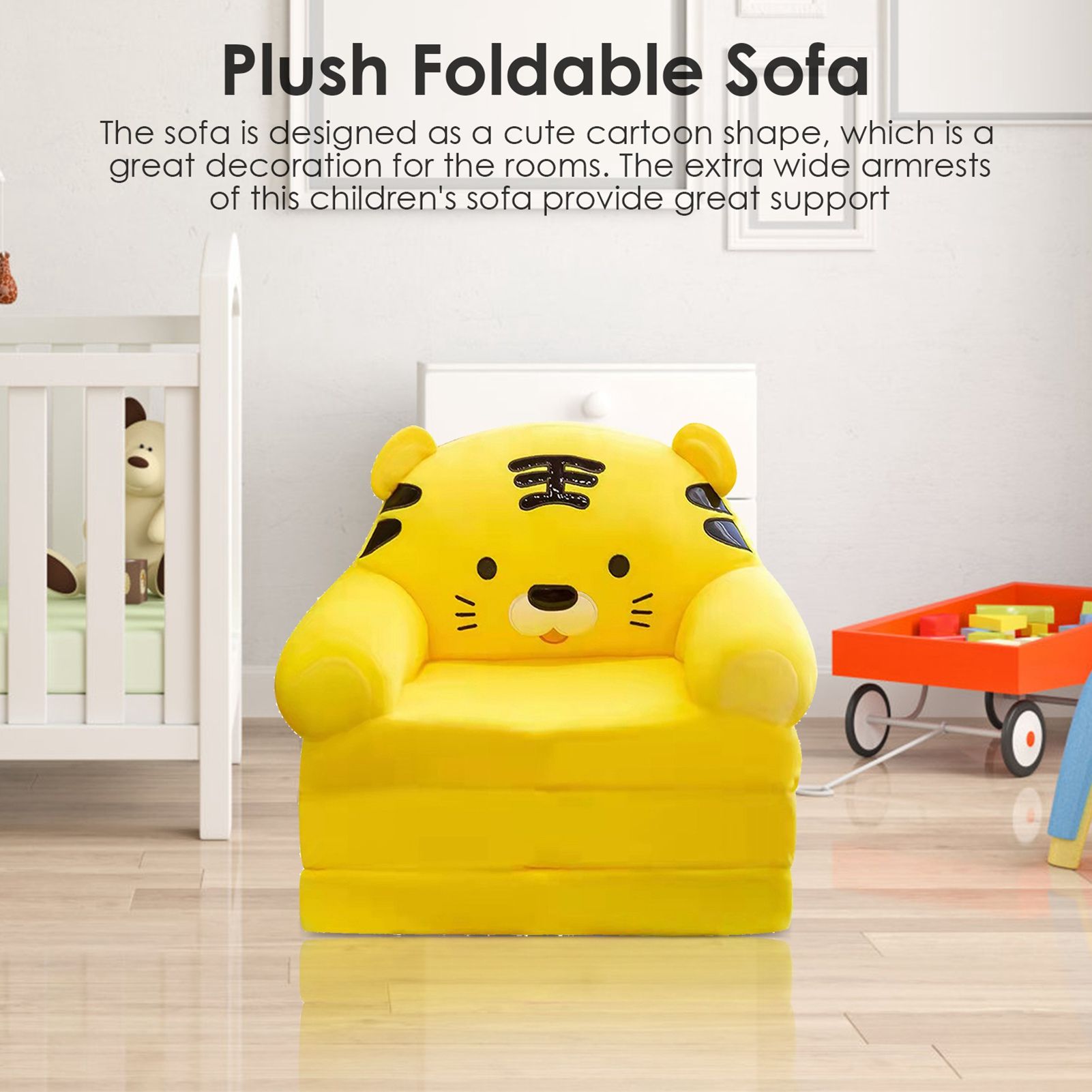 2 in 1 Foldable Sofa Cartoon Sofa for Kids