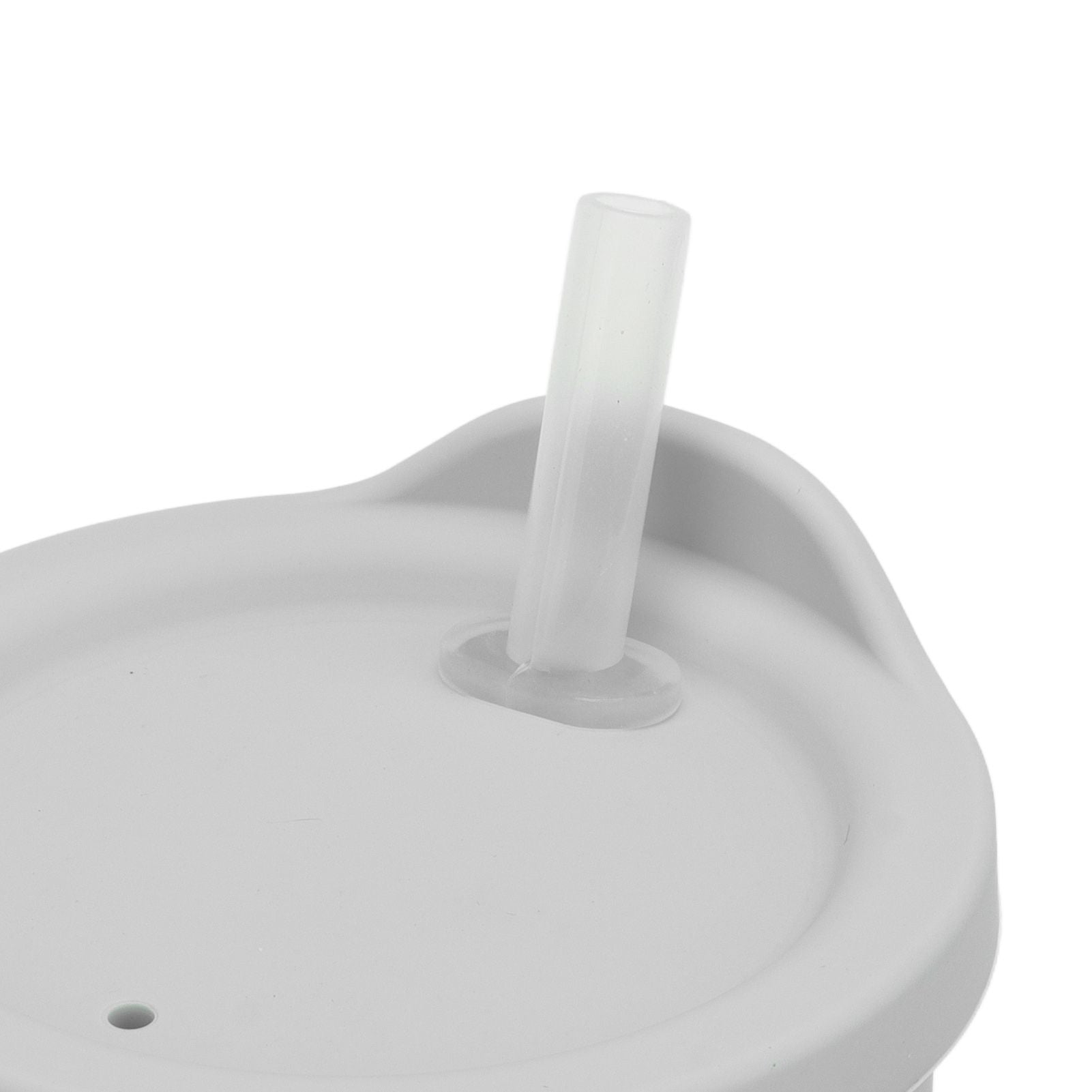 Silicone Sippy Cups Double Handles Lightweight Toddler Training Cup with Tight Leakproof Cover for Home Travelling Grey