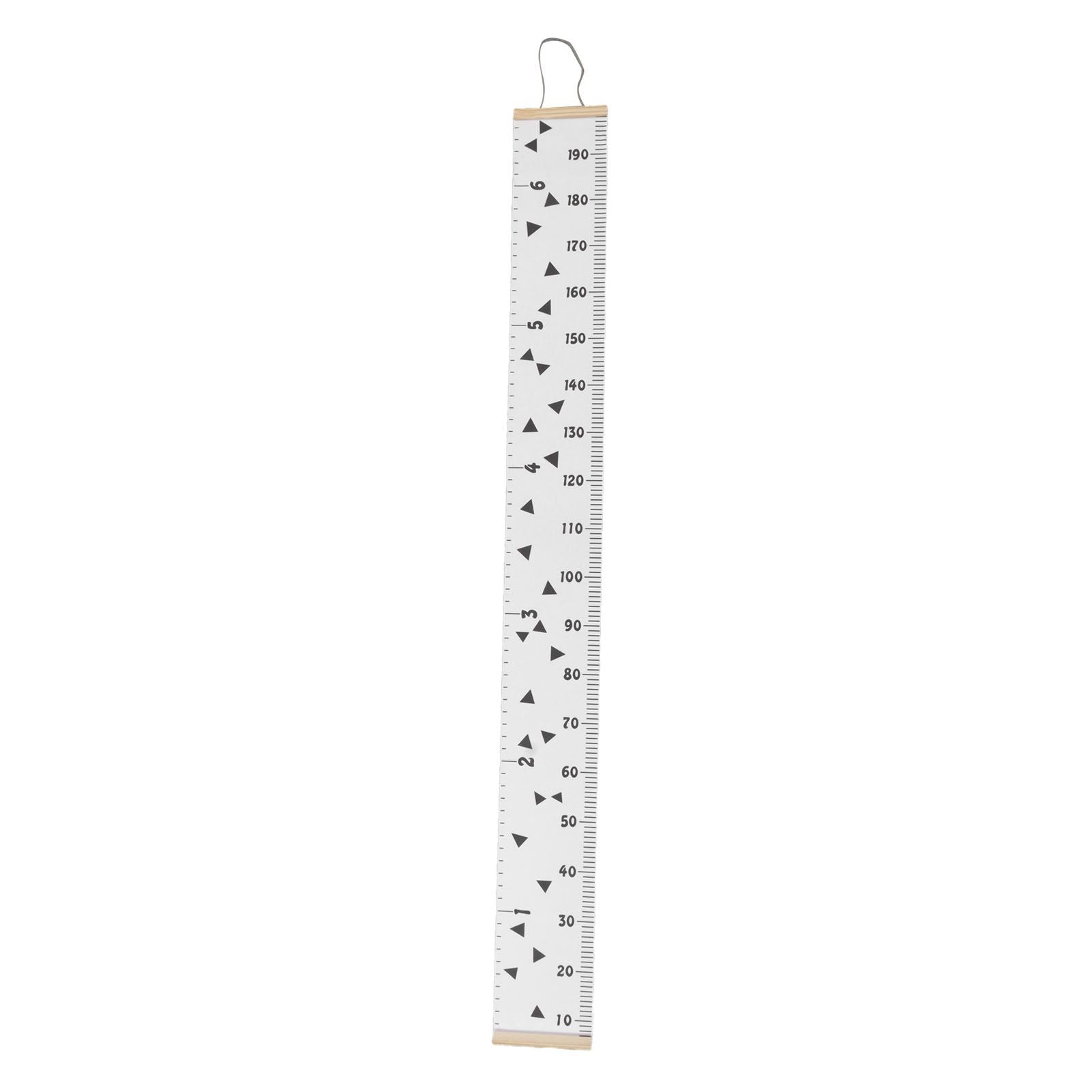 Kids Growth Chart Accurate Baby Height Growth Chart Ruler Removable Canvas Wall Hanging Measurement Chart for Home Triangle