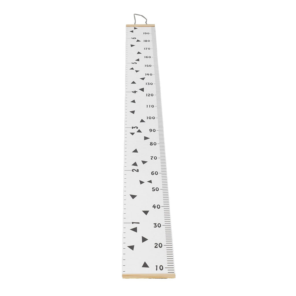 Kids Growth Chart Accurate Baby Height Growth Chart Ruler Removable Canvas Wall Hanging Measurement Chart for Home Triangle