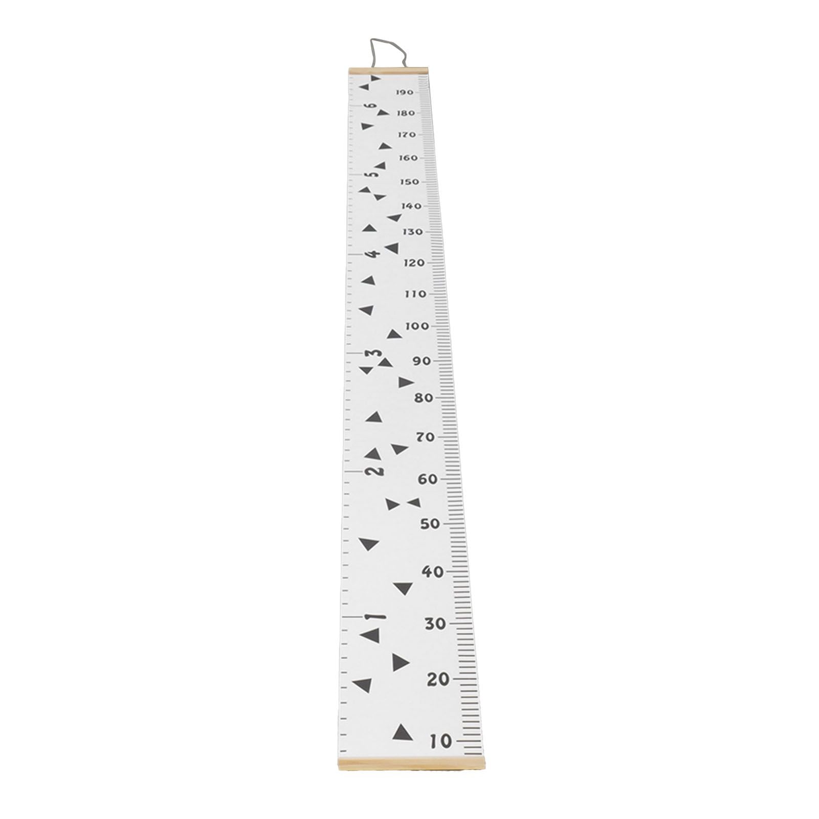 Kids Growth Chart Accurate Baby Height Growth Chart Ruler Removable Canvas Wall Hanging Measurement Chart for Home Triangle