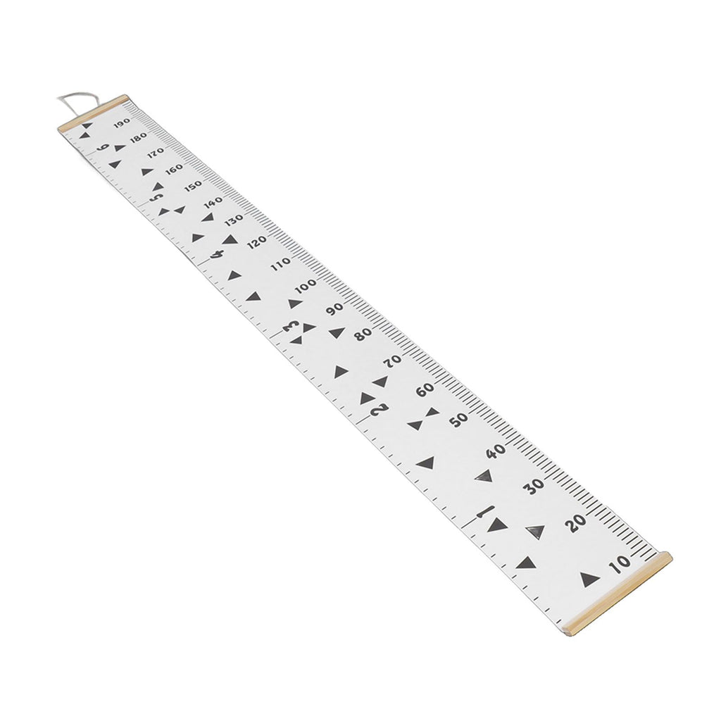 Kids Growth Chart Accurate Baby Height Growth Chart Ruler Removable Canvas Wall Hanging Measurement Chart for Home Triangle