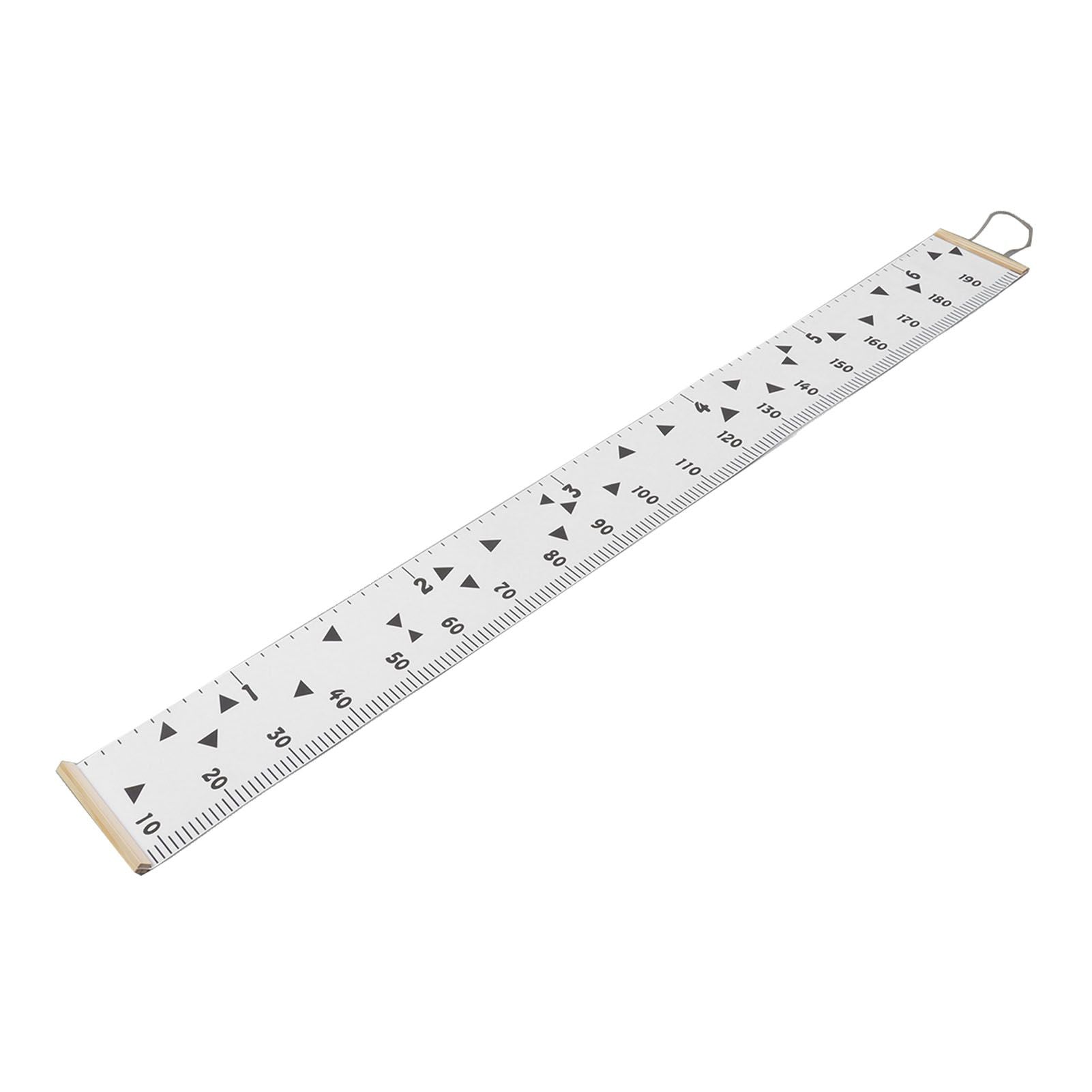 Kids Growth Chart Accurate Baby Height Growth Chart Ruler Removable Canvas Wall Hanging Measurement Chart for Home Triangle