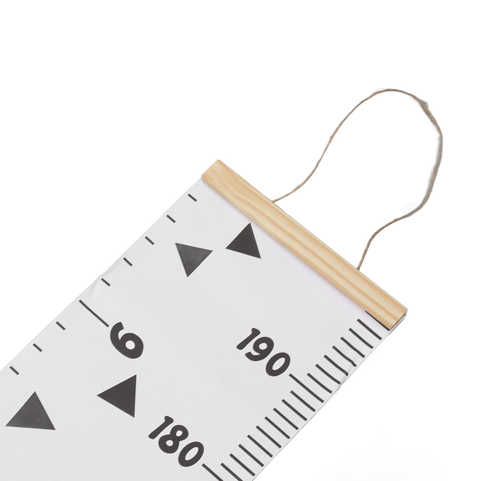 Kids Growth Chart Accurate Baby Height Growth Chart Ruler Removable Canvas Wall Hanging Measurement Chart for Home Triangle