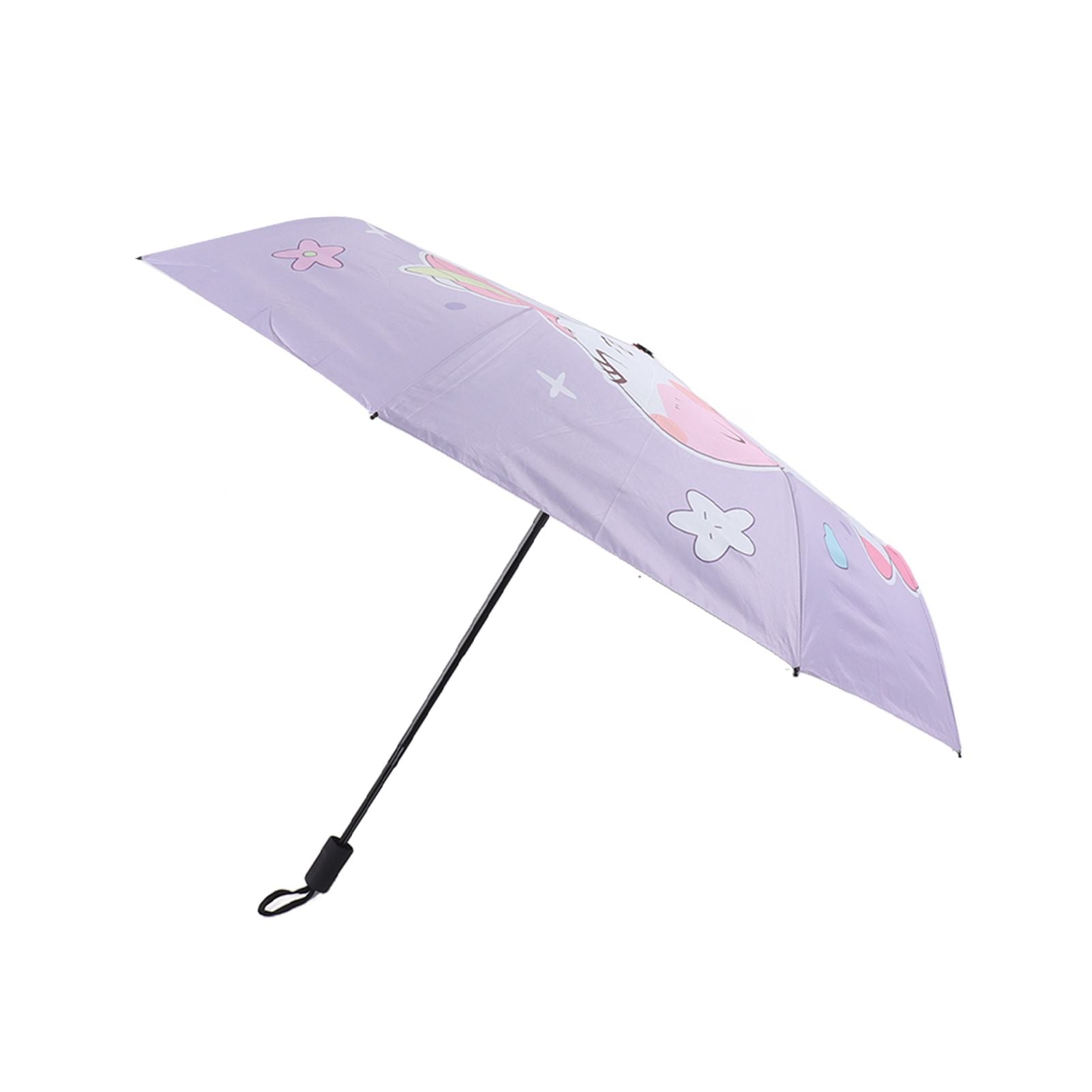 Children Umbrella 3 Fold Reflective Edge Cartoon Portable Kids Sun Rain Umbrella for Boys Girls
