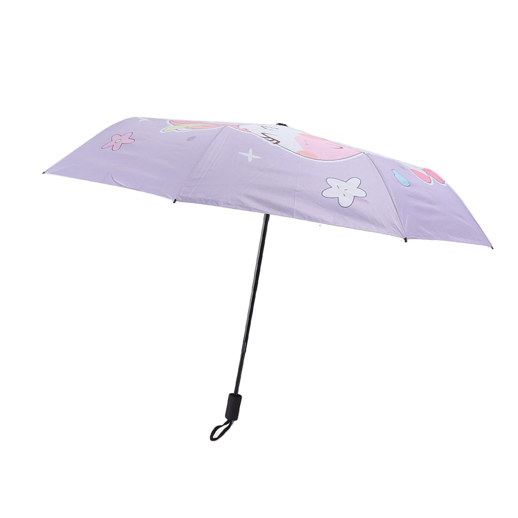 Children Umbrella 3 Fold Reflective Edge Cartoon Portable Kids Sun Rain Umbrella for Boys Girls