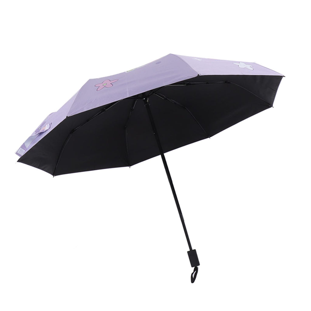 Children Umbrella 3 Fold Reflective Edge Cartoon Portable Kids Sun Rain Umbrella for Boys Girls