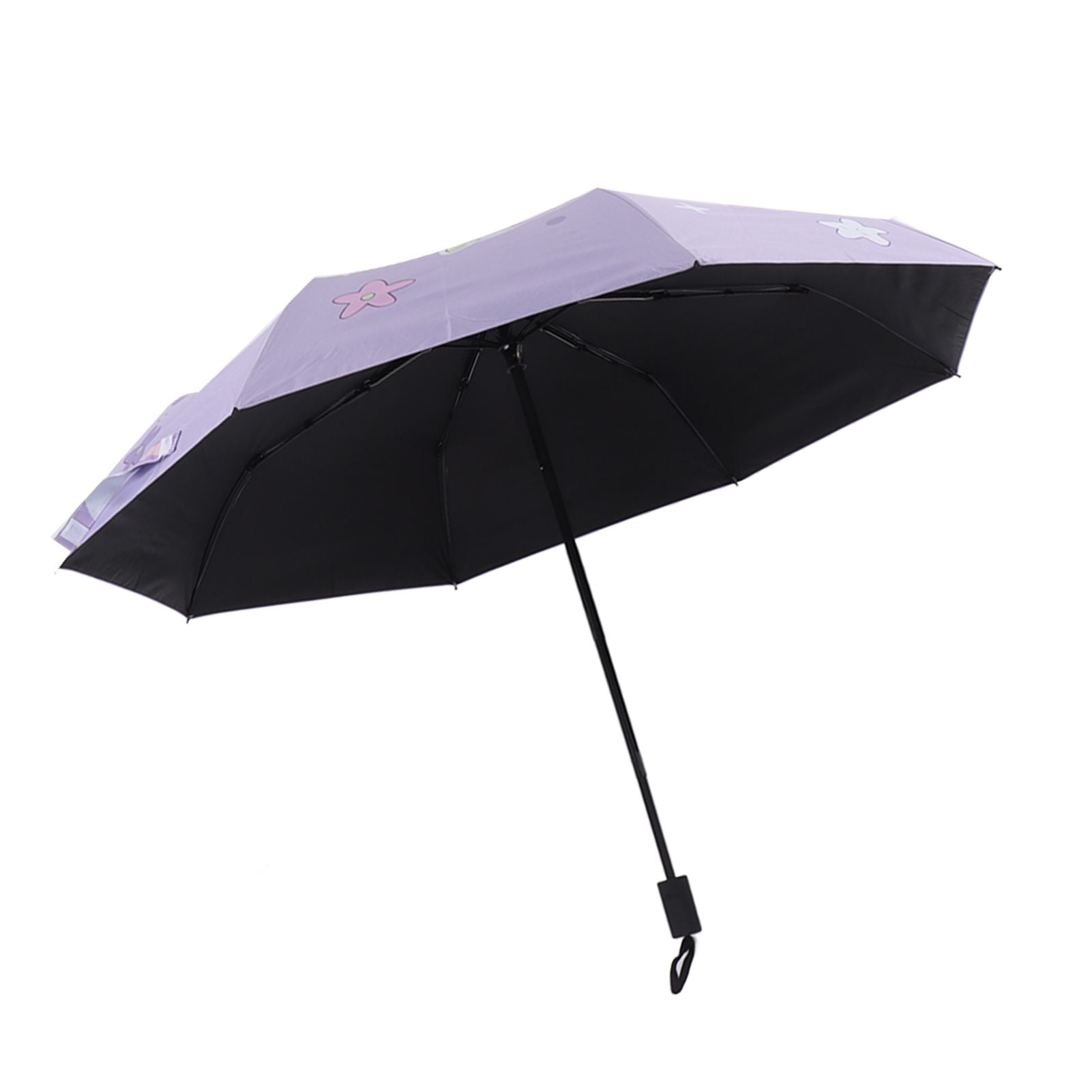 Children Umbrella 3 Fold Reflective Edge Cartoon Portable Kids Sun Rain Umbrella for Boys Girls