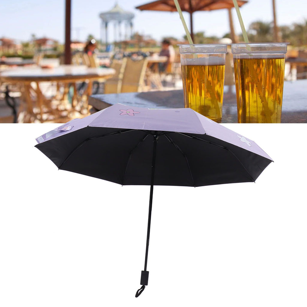 Children Umbrella 3 Fold Reflective Edge Cartoon Portable Kids Sun Rain Umbrella for Boys Girls