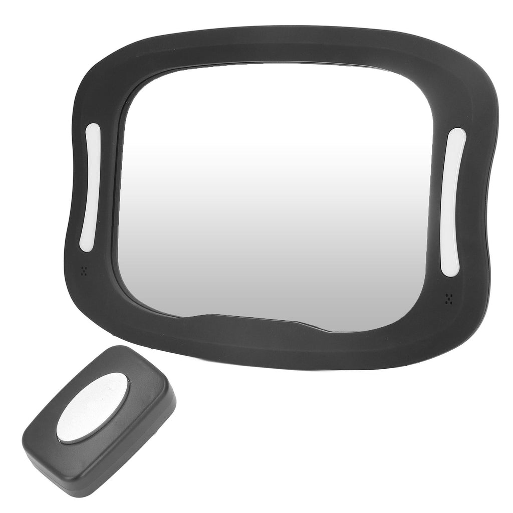 Baby Car Mirror Safely Monitor Infant Child Dynamic with Soft LED Light Wide Angle 360° Adjustable Mirror for Vehicles