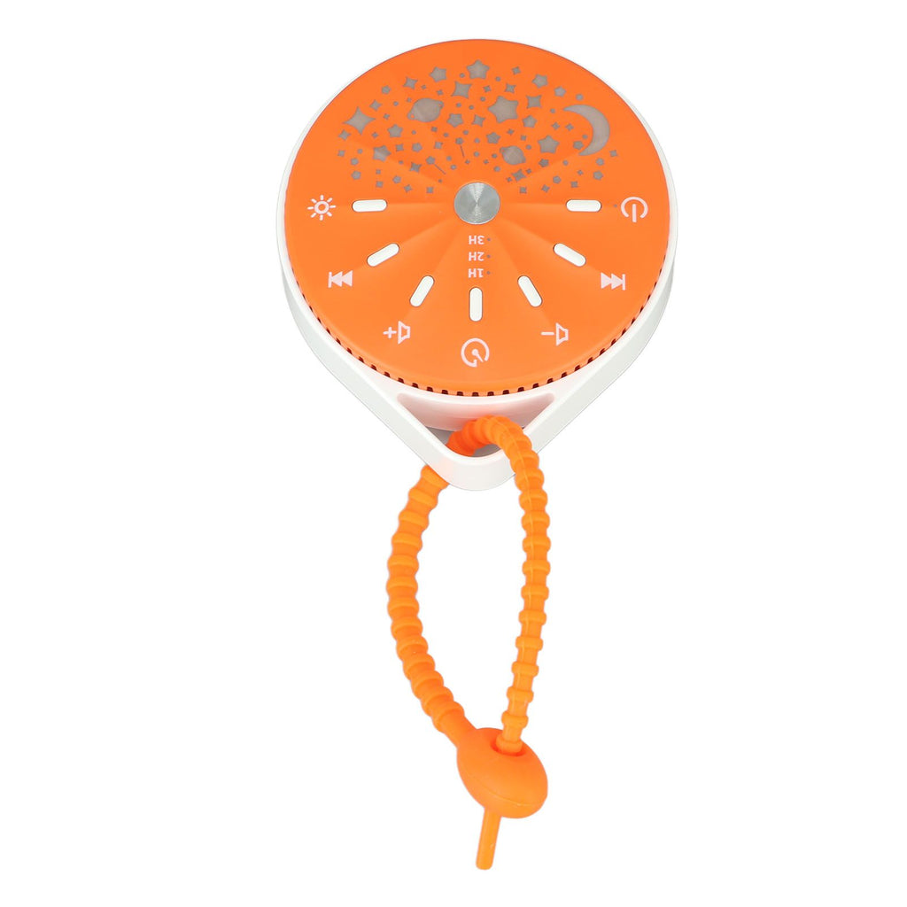 Portable White Noise Sound Machine for Baby 10 Natural Sounds With Volume Control Compact White Noise Machine for Sleep Aid Orange