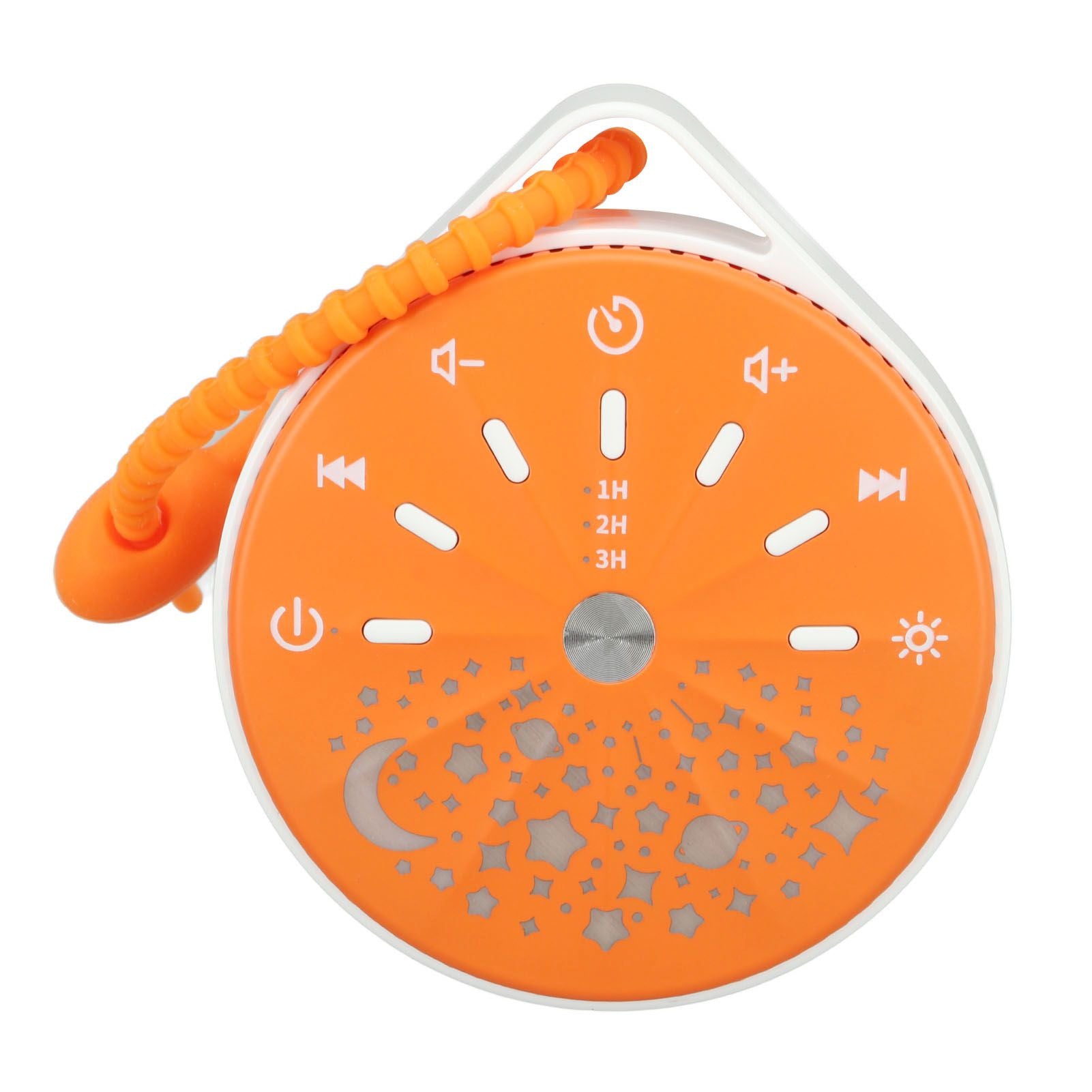 Portable White Noise Sound Machine for Baby 10 Natural Sounds With Volume Control Compact White Noise Machine for Sleep Aid Orange
