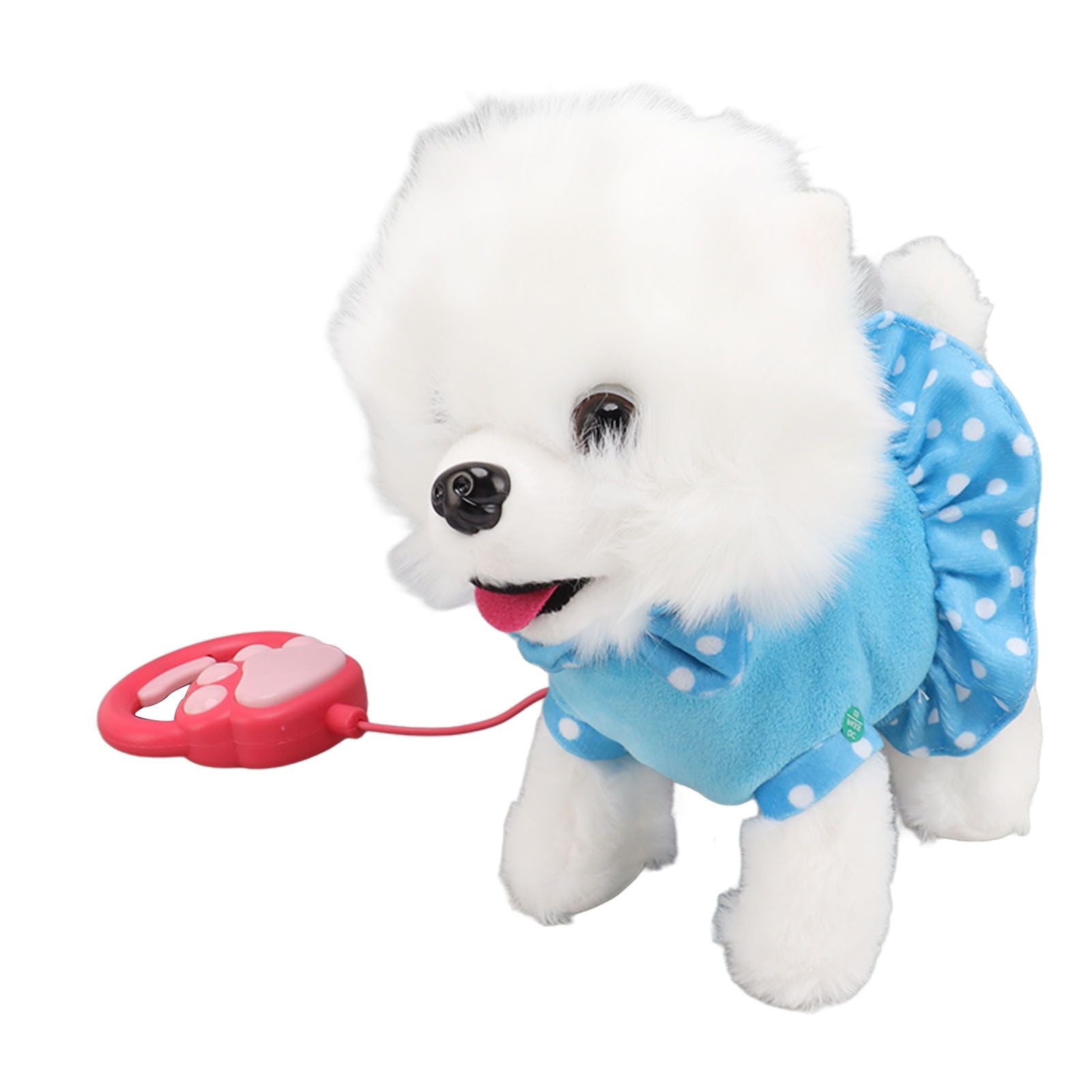 Electronic Plush Dog Interactive Puppy Singing Walking Toy with Remote Control Leash Kids Toddler Birthday Gifts Blue
