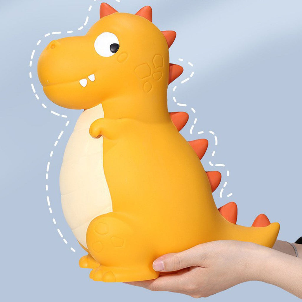 Dinosaur Piggy Bank Cute Cartoon Money Save Box Fall Resistance Money Coin Bank Desktop Decoration Boys Girls Gift Large Yellow